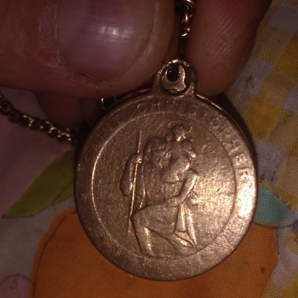 14kt gold vintage st.christopher - Picture 1 of 1
